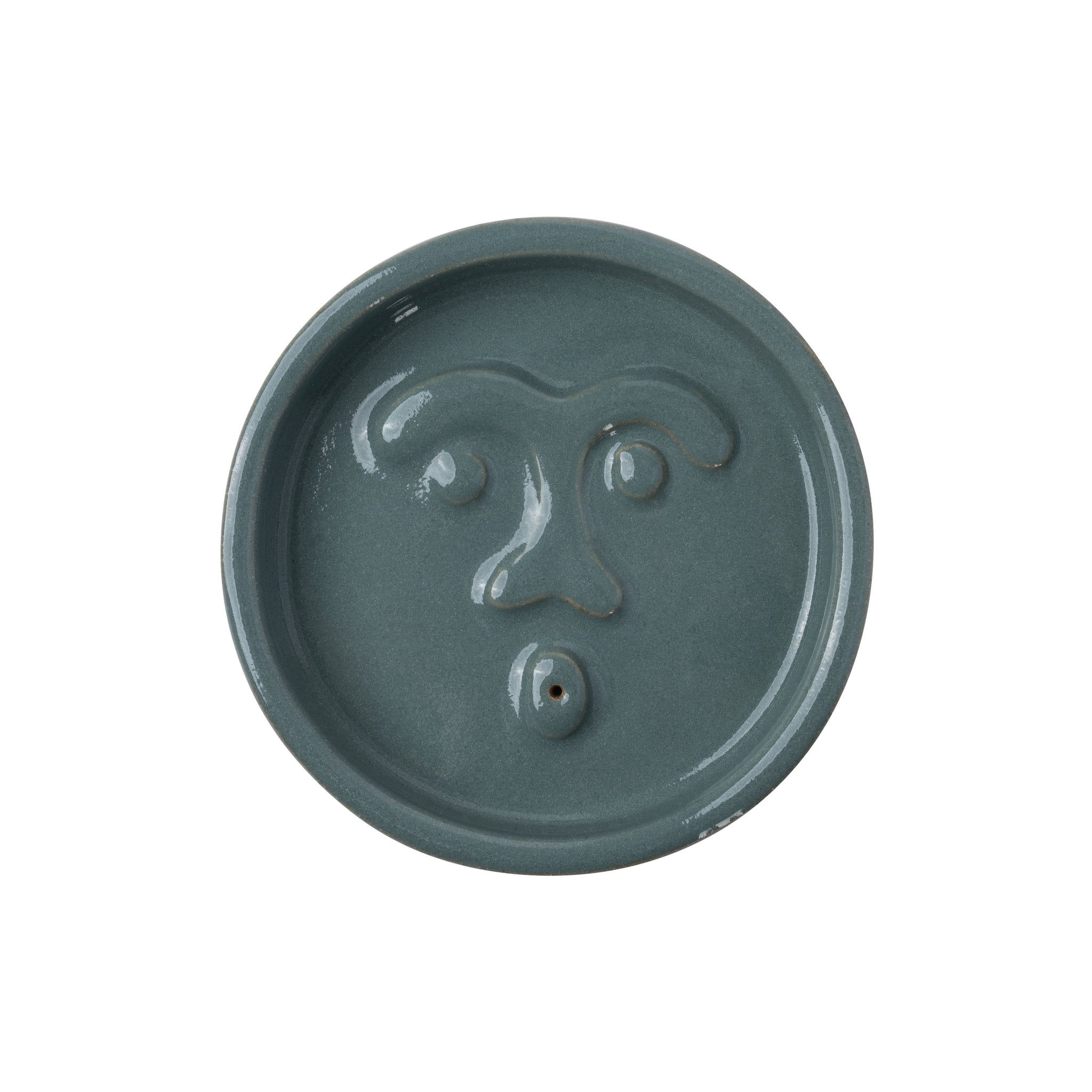 Unknown Face Ceramic Incense Holder
