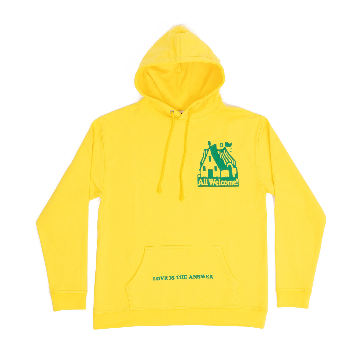 Love is The Answer Fleece Pullover Hood