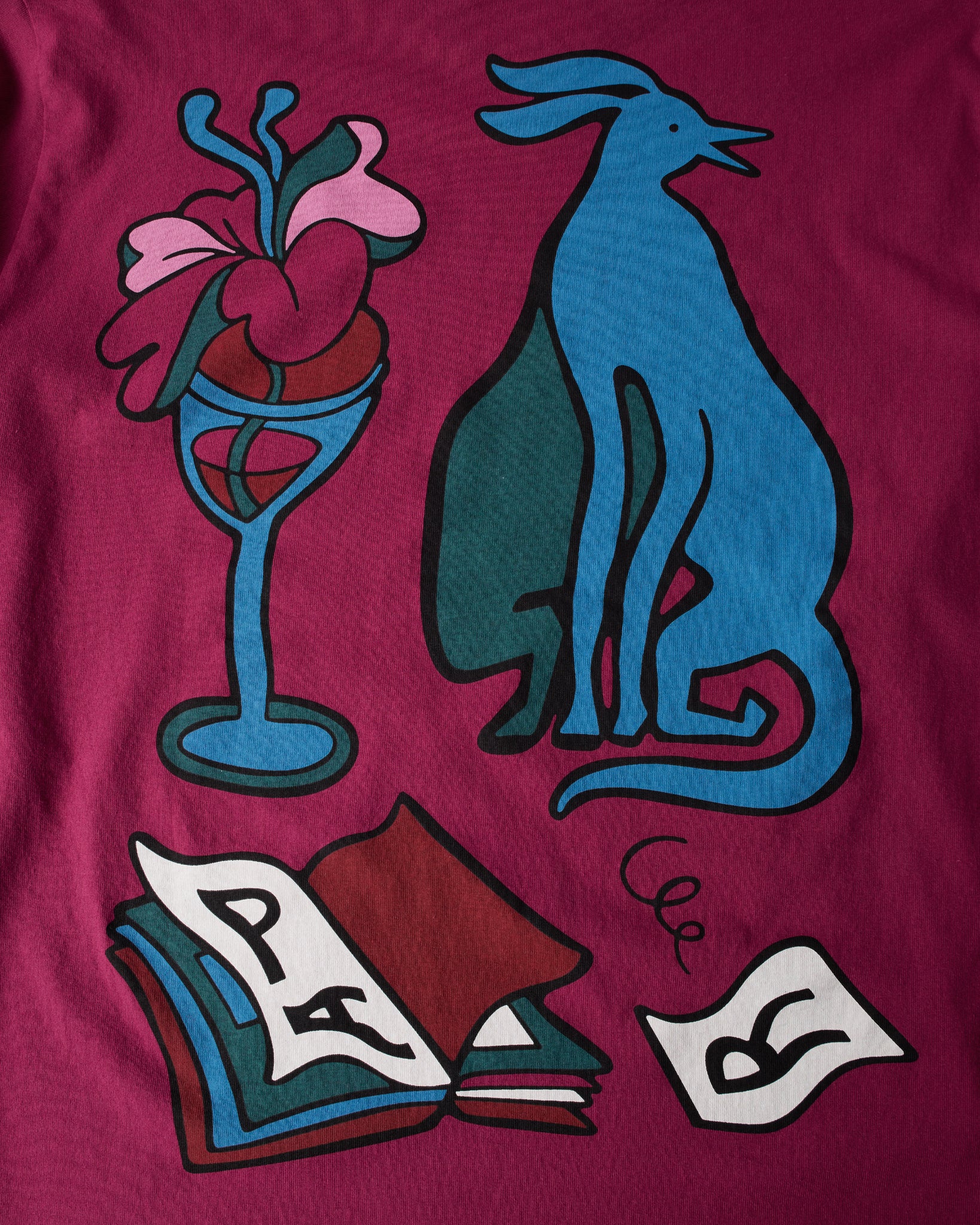 Wine and Books Longsleeve T-Shirt