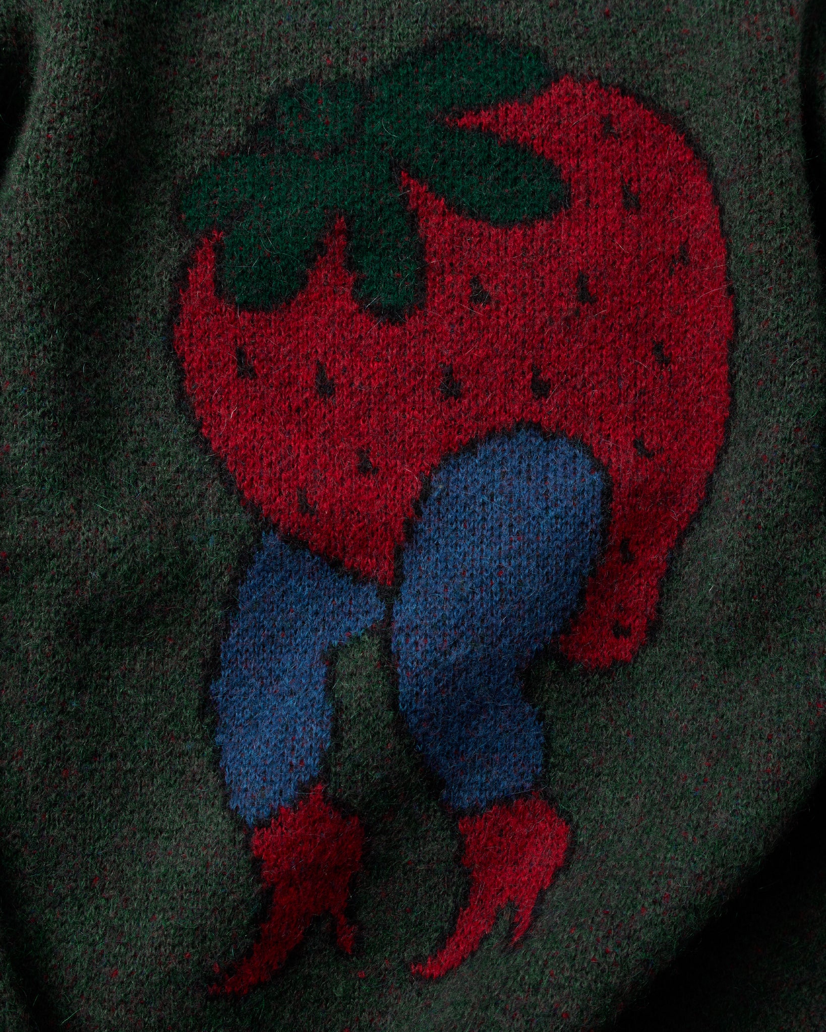 Stupid Strawberry Knitted Pullover
