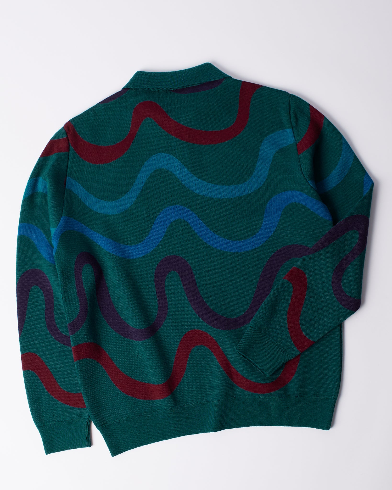 Solored Soundwave Knitted Polo Pullover