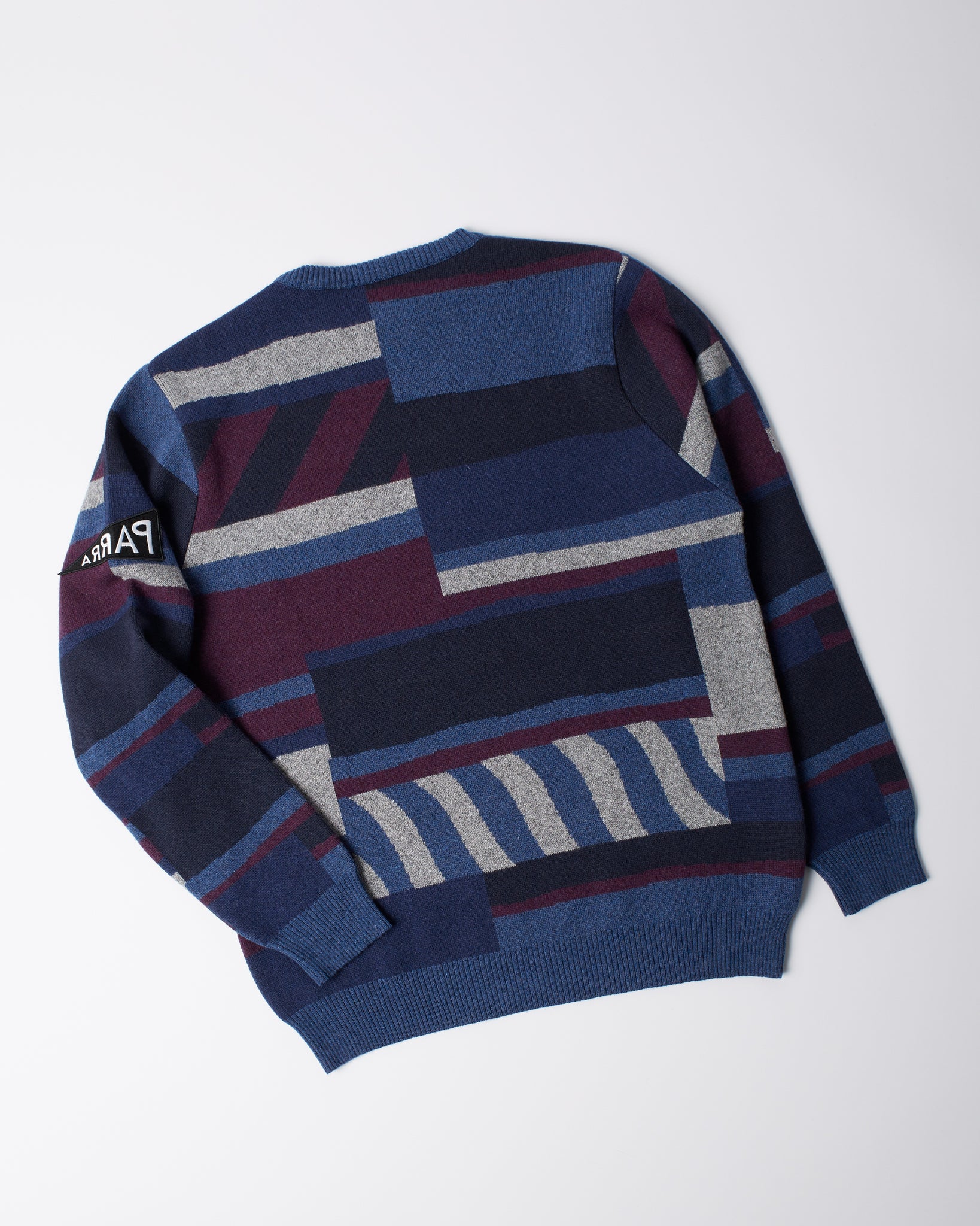 Patched Your Work Knitted Pullover