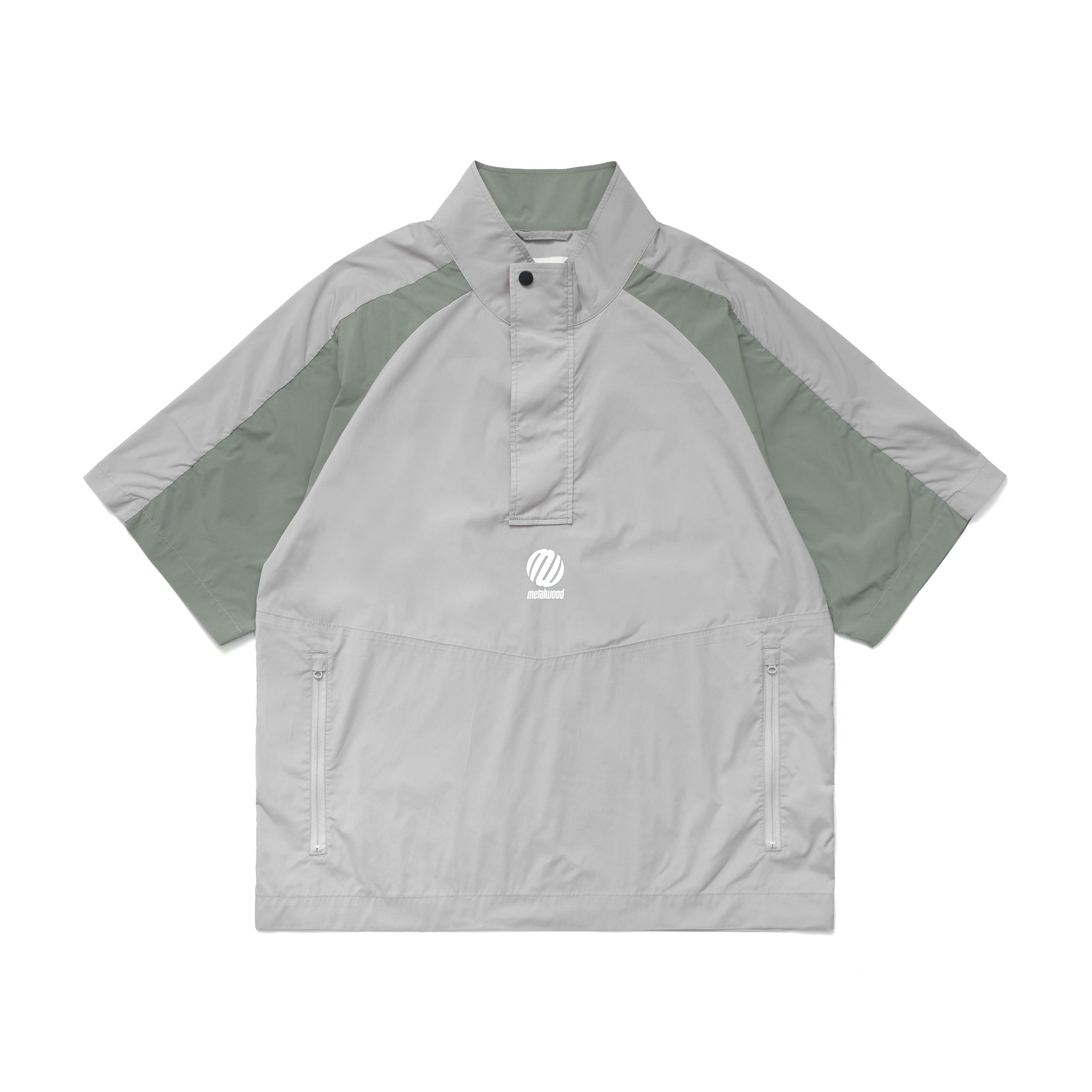 Short Sleeve Paneled Wind Shirt