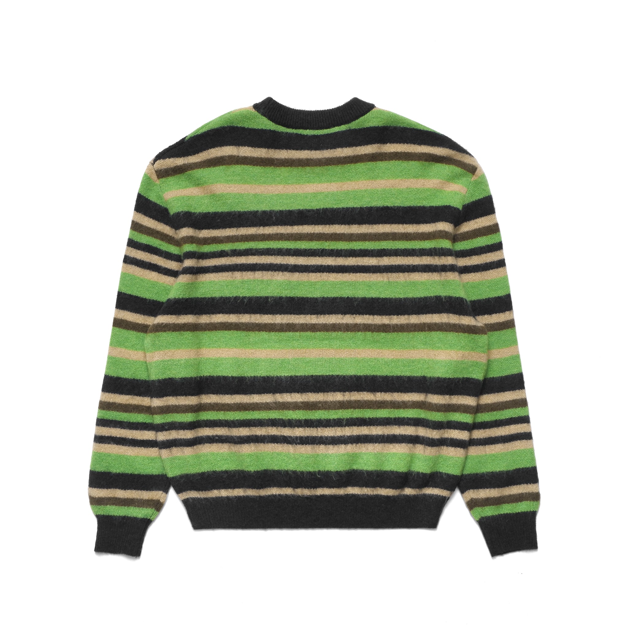 Striped Mohair Knit Sweater