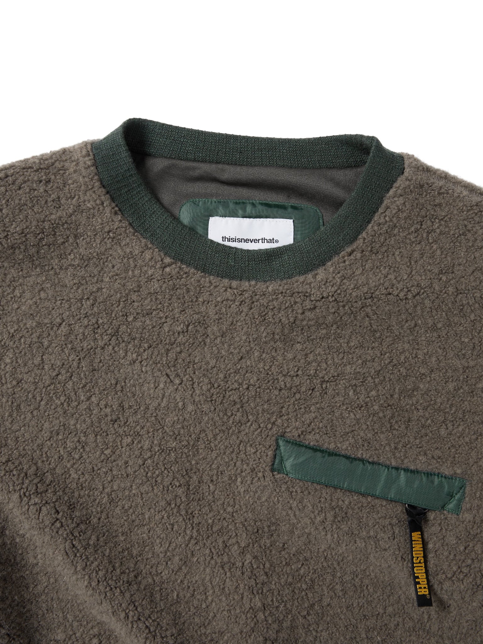 Gore-Tex Windstopper Wool Fleece Crewneck