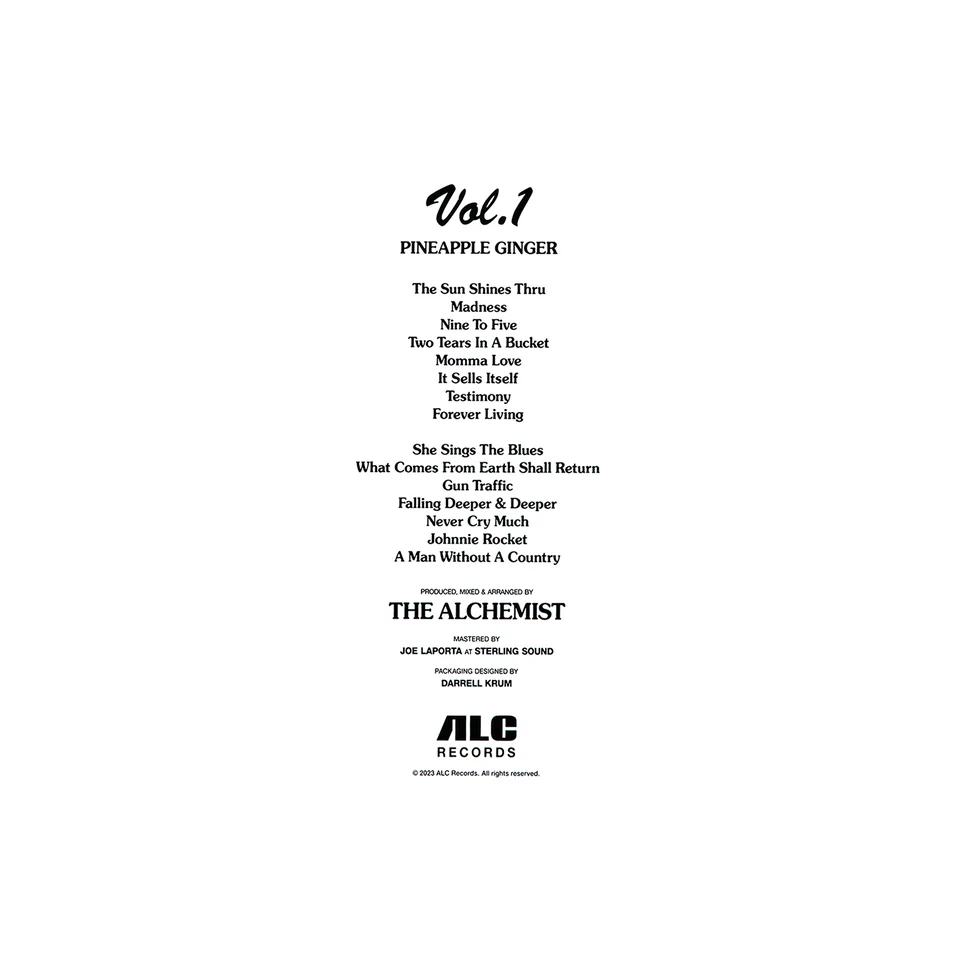 The Alchemist – Mixed Fruit Vol. 1: Pineapple Ginger (Black Vinyl