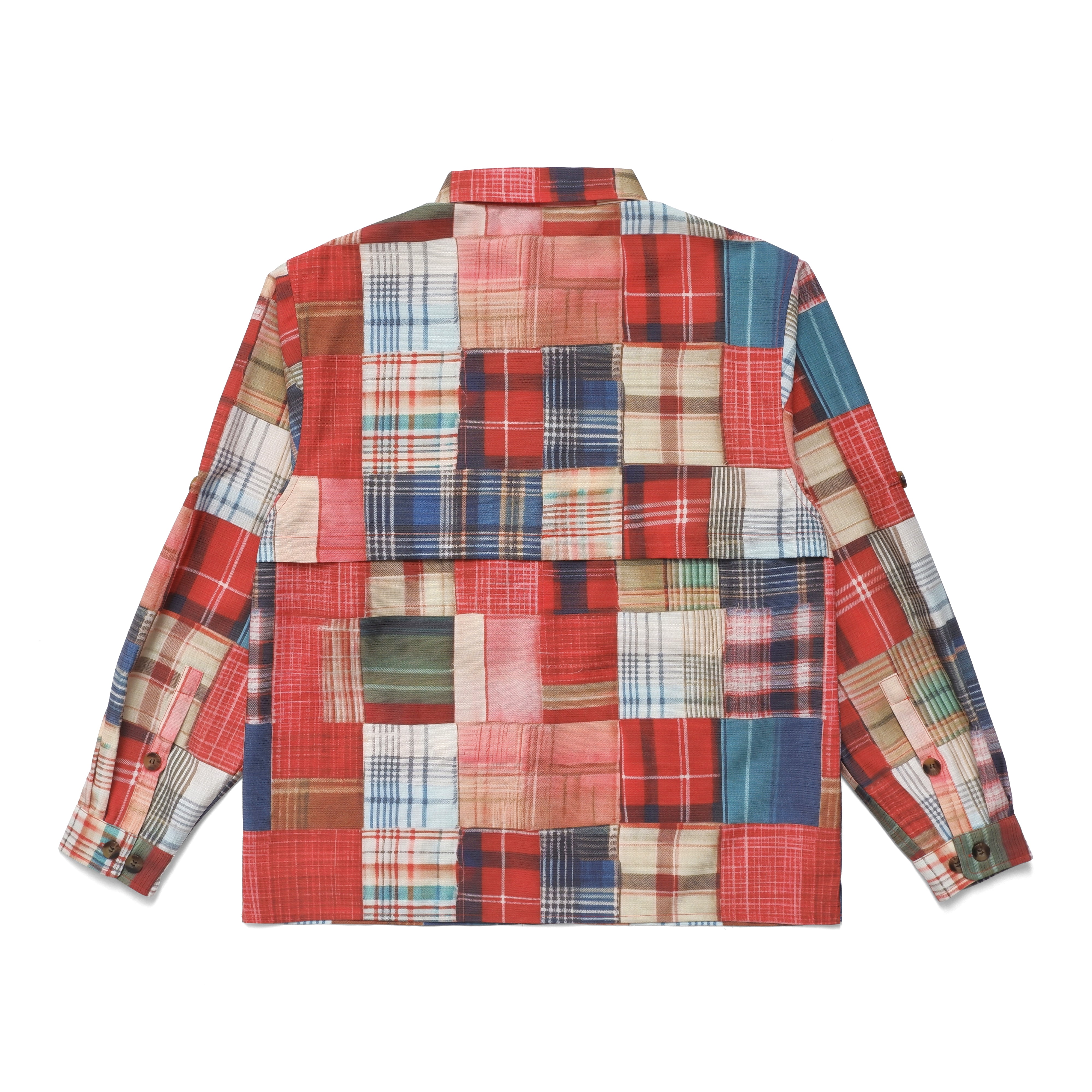 BROCHURE PATCH/W MADRAS パッチワーク 希少Sサイズ Madras Patch Explorer Shirt – VERY SPECIAL