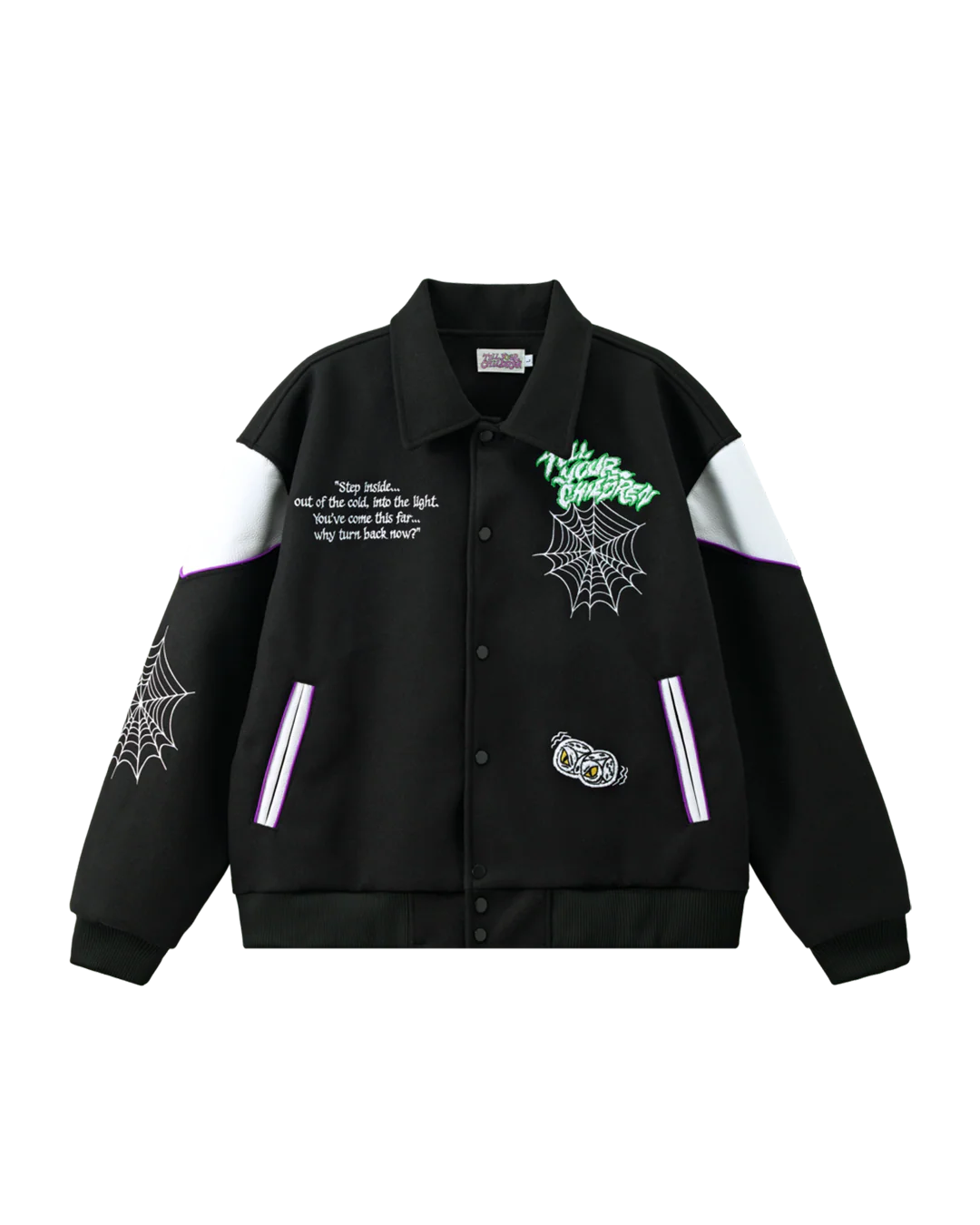 Shadowy Voices Varsity Jacket